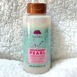 New Tree Hut Peppermint Pearl Foaming Gel  Wash 18 fl oz‎ Body Face  Hydrating